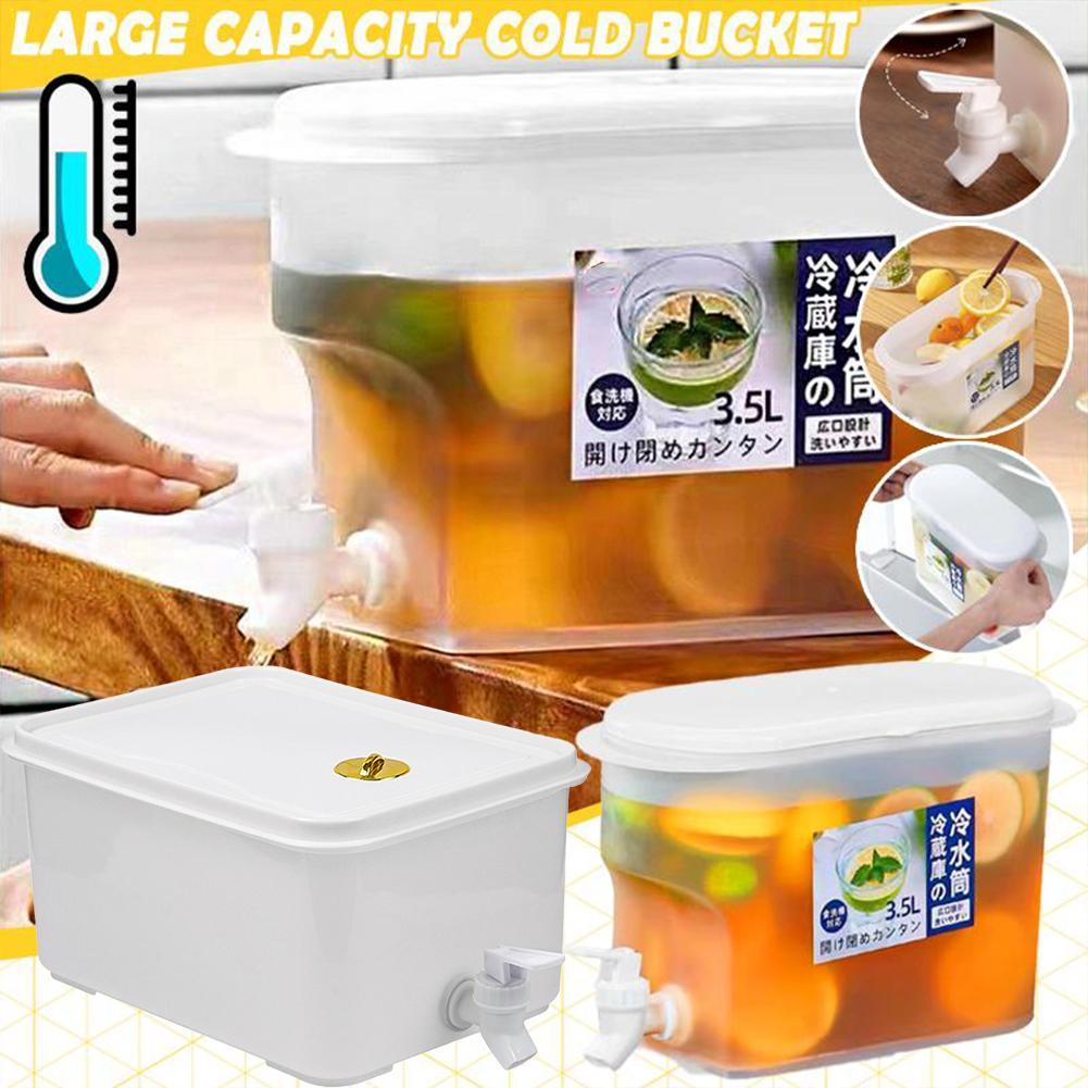 Cold Drink Dispenser - Portable Beverage Dispenser with Tap 6L