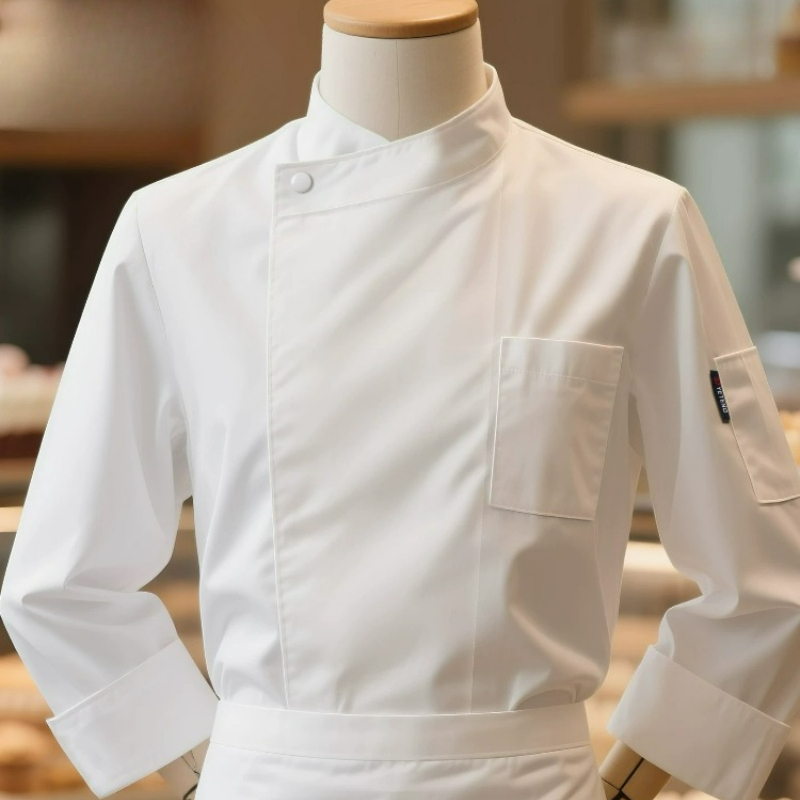 Commercial Kitchen Services - Chef Jacket Short/Long Sleeve Pure Color