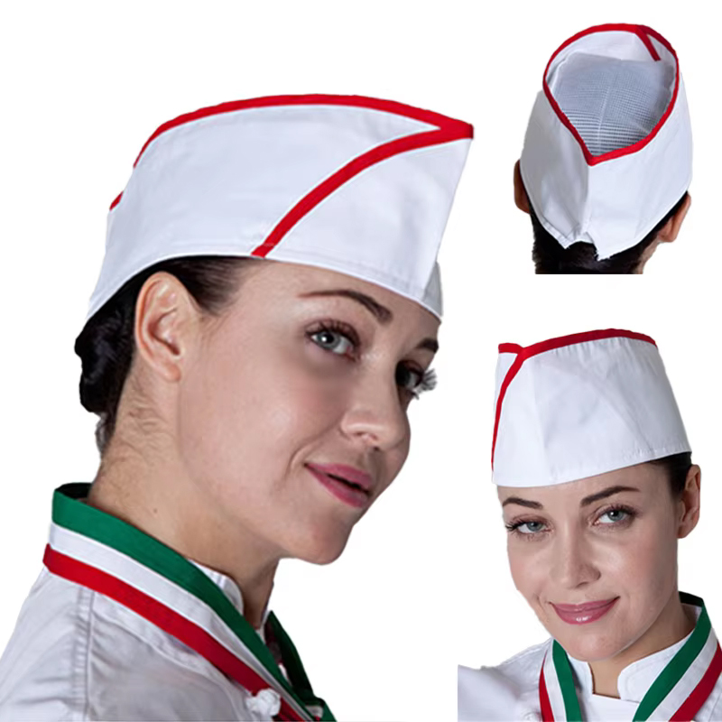 Commercial Kitchen Services - Catering Chef Boater Hat Restaurant Kitchen