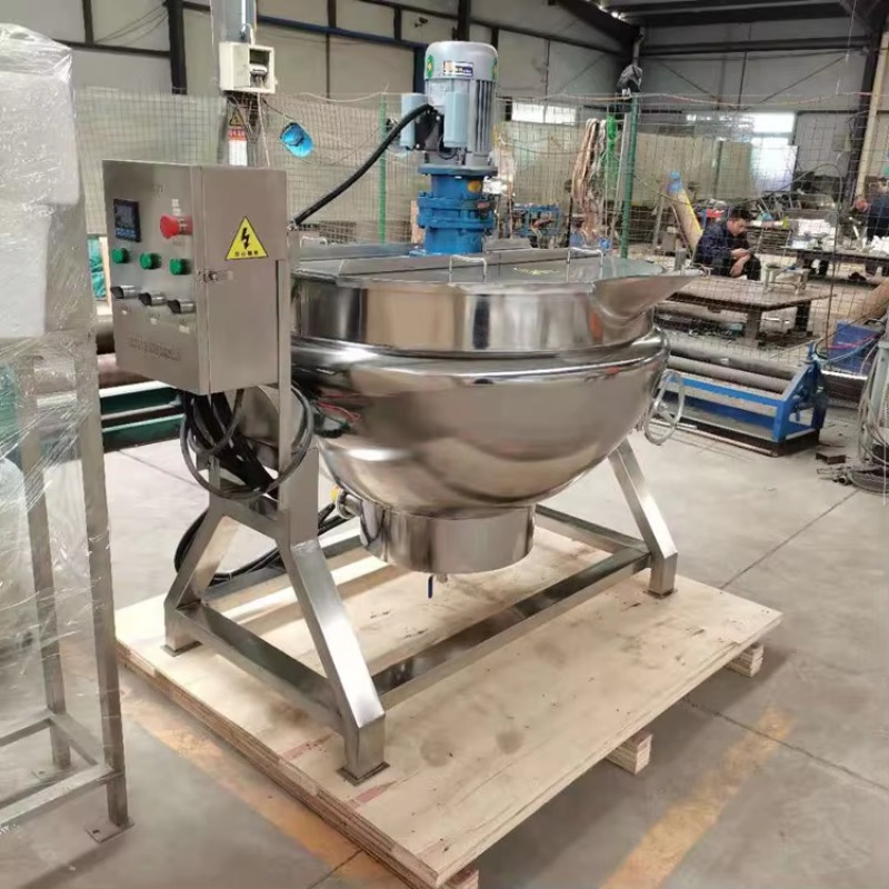 Commercial Kitchen Kettle - Steam Cooking Pot with Tilt Agitator
