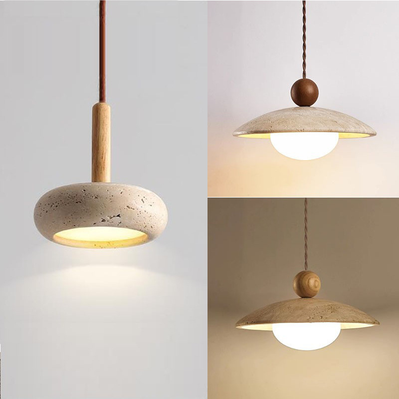 Commercial Kitchen Lighting Design - Stone Pendant Light LED Kitchen Island