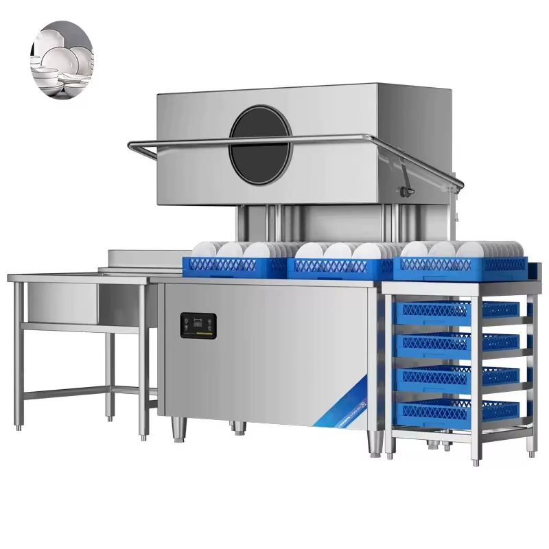 Commercial Kitchen - Custom Fast Cycle Commercial Hood Dishwasher,