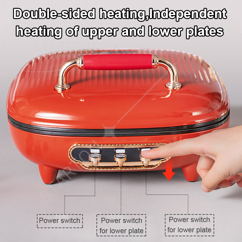 Crepe Maker Griddle - Crepe Maker Double Side Heating Skillet