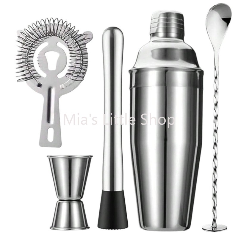 Bar Blender Mixing - Glass Cocktail Shaker Set, Handheld Milk