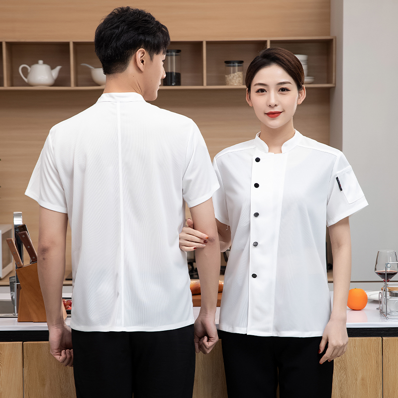 Commercial Kitchen Services - Catering Kitchen Cooking Jacket Elastic Quick-Drying