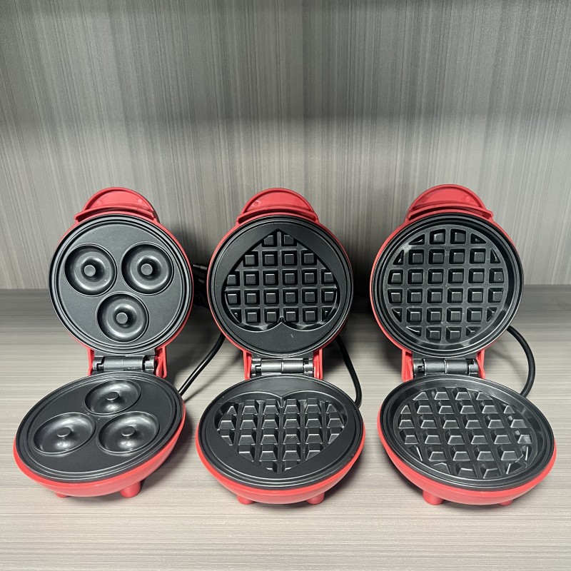 Sandwich Press Panini - Multi Functional Mini Heart-shaped Waffle Maker