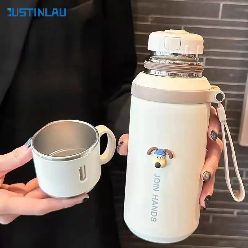 Commercial Kitchen Kettle - JUSTINLAU 600/800ML Thermos Cup Kitchen Vacuum