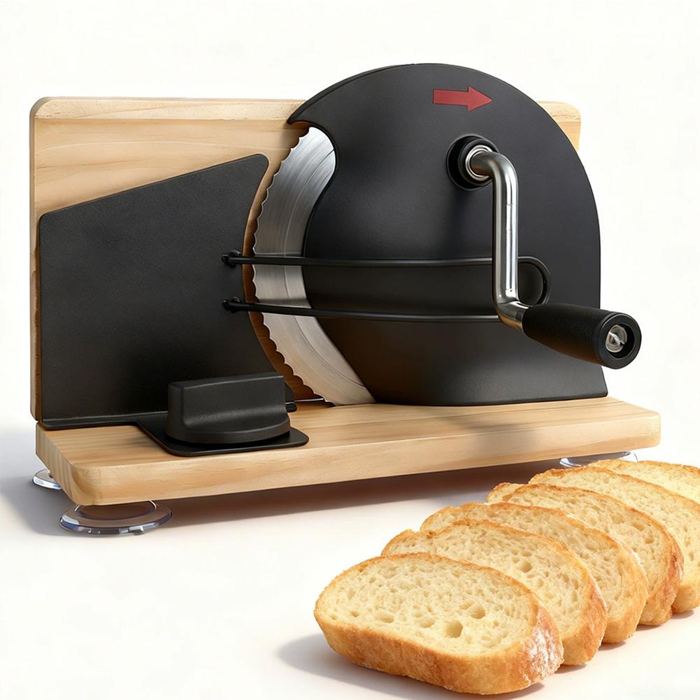 Commercial Bread Slicer - Hand Crank Bread Slicer 5-20mm Adjustable