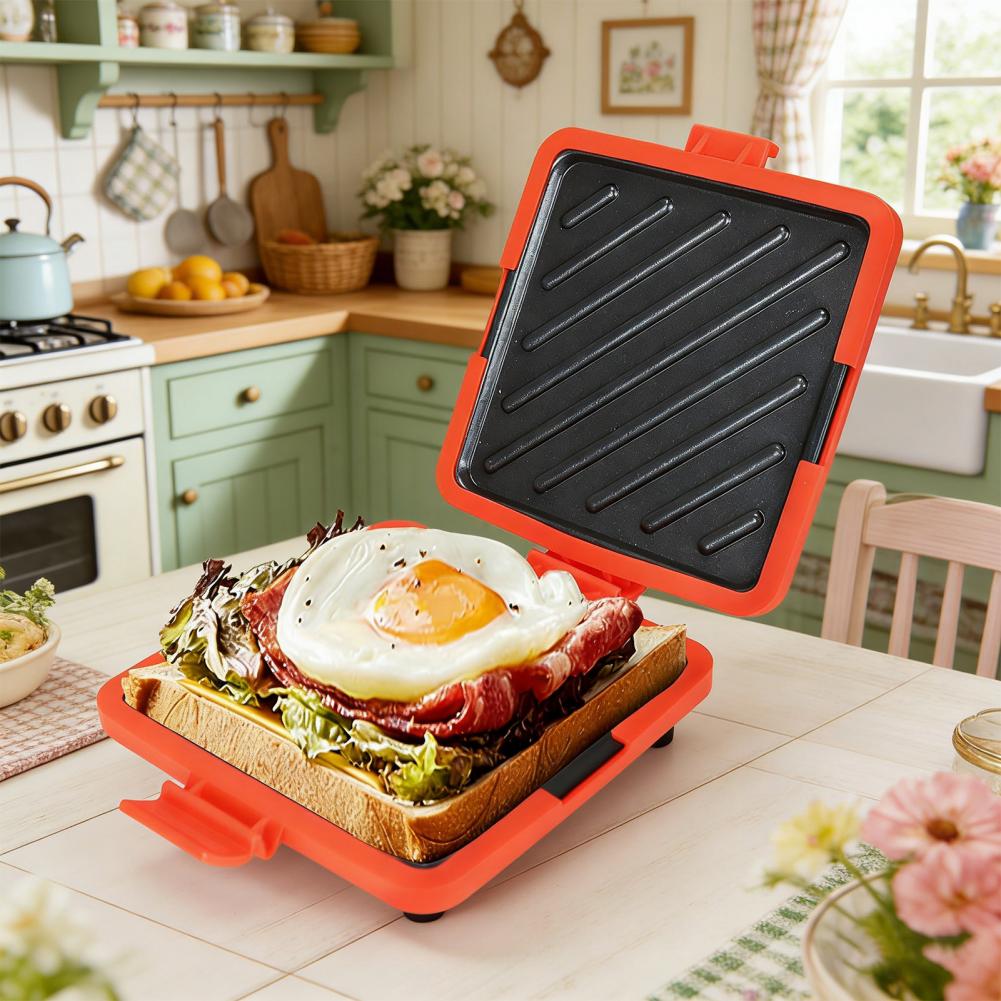 Sandwich Press Panini - Microwave Toaster Sandwich Maker Baking Pan