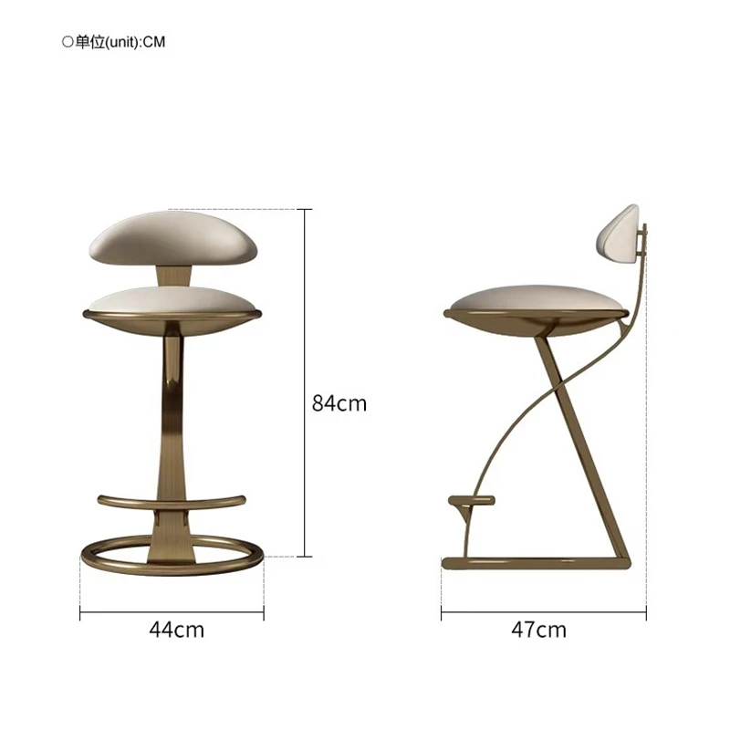 Commercial Kitchen Lighting Design - Designer High Stool Italian Light Luxury