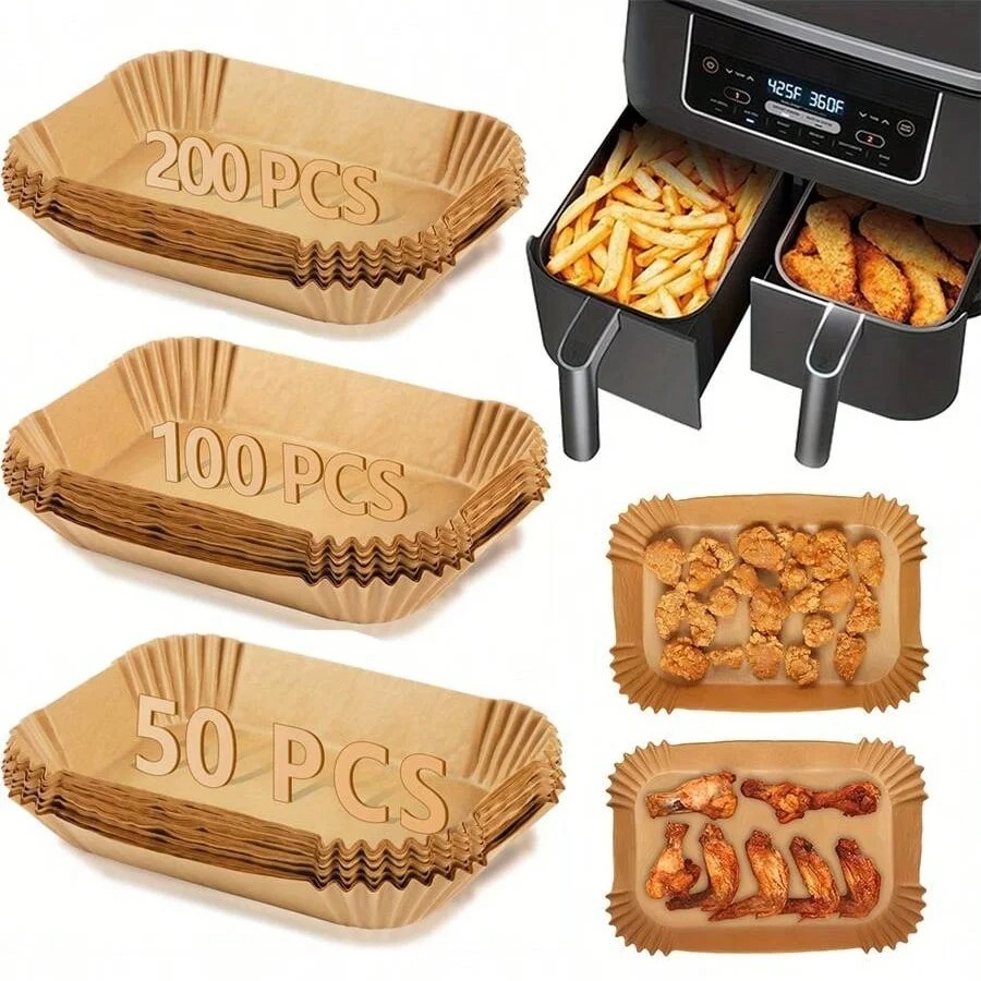 Commercial Kitchen Appliances - Air Fryer Paper Liners Disposable Oil-proof&Heat