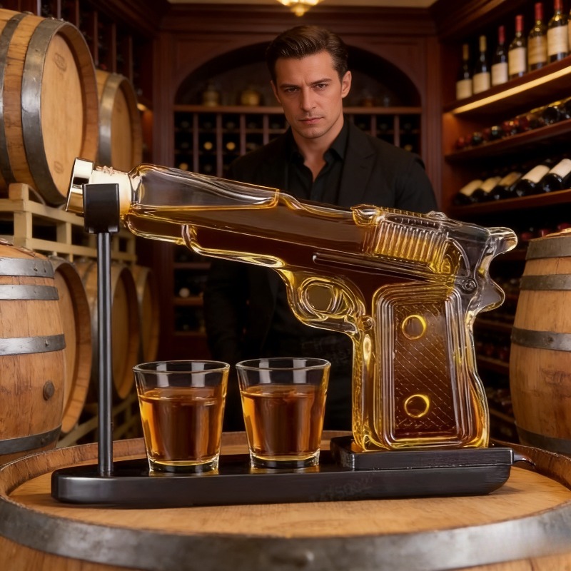 Sandhawk Glass Pistol Decanter - Cold Drink Dispenser 评论和价格