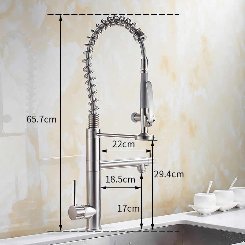 Kitchen Faucet Chrome Brass Ta - Commercial Kitchen Taps 评论和价格