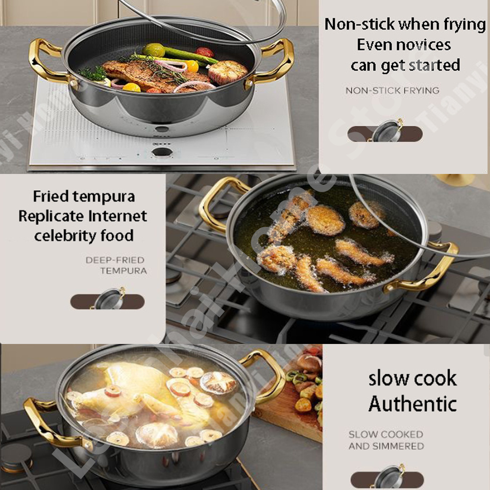 30cm Stainless Steel Soup Pot  - Soup Kettle Warmer 评论和价格
