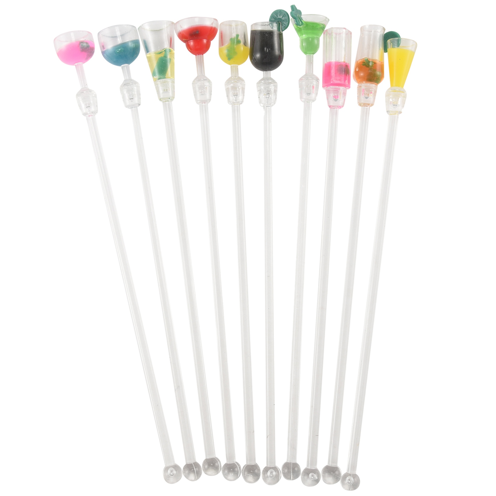 10Pcs Cocktail Stirrer Drink M - Bar Blender Mixing 评论和价格
