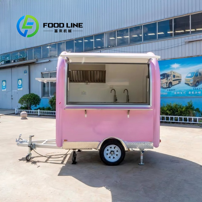 Customized Vintage Pink Mini F - Commercial Kitchen Trailer 评论和价格