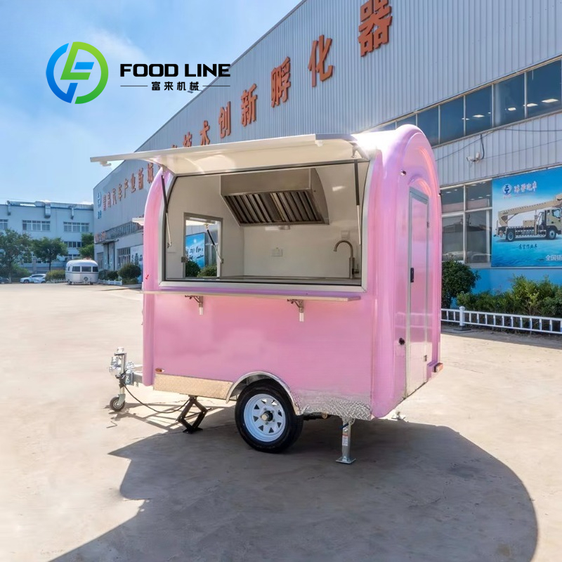 Customized Vintage Pink Mini F - Commercial Kitchen Trailer 评论和价格
