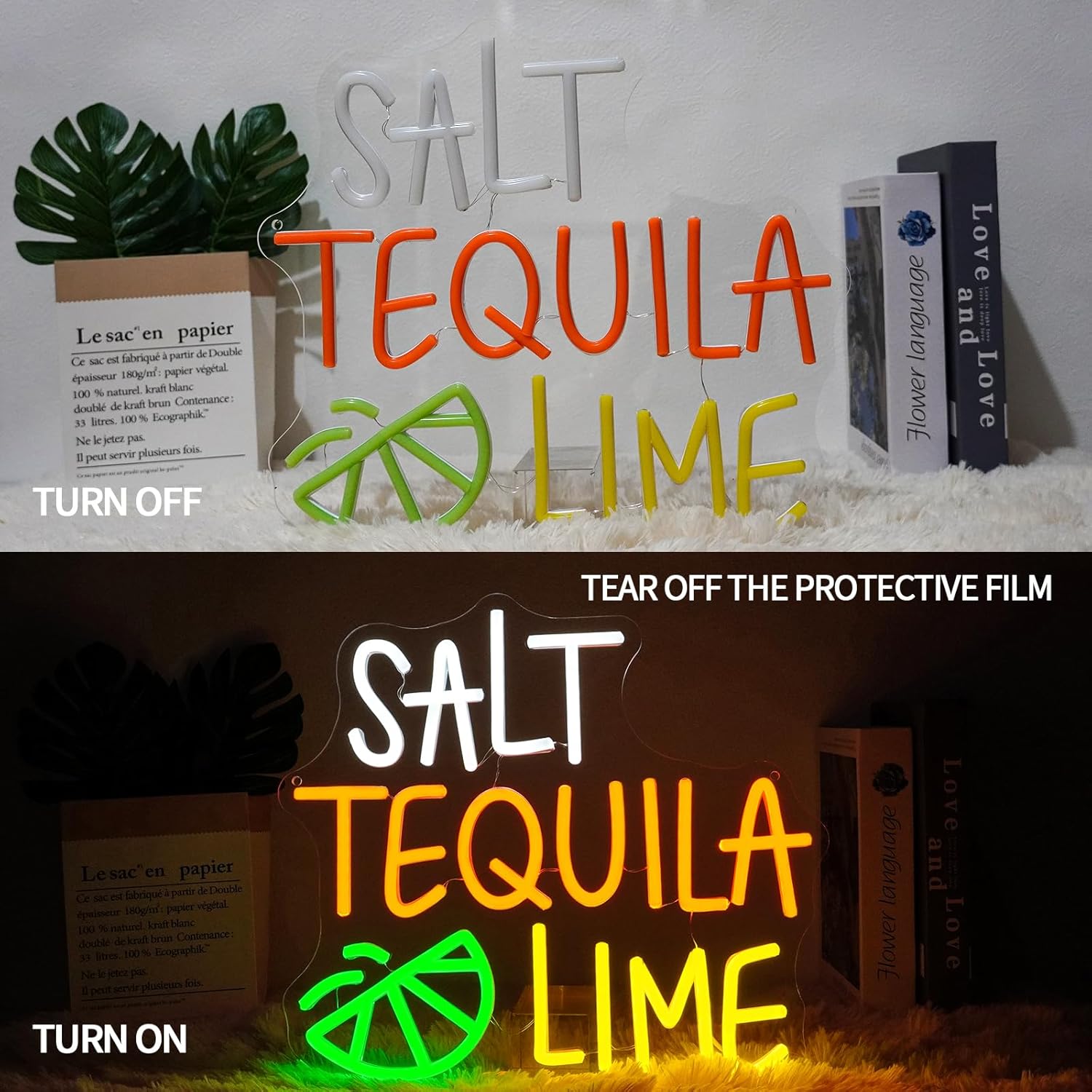 Salt Tequila Lime Neon Sign Le - Commercial Kitchen Light 评论和价格