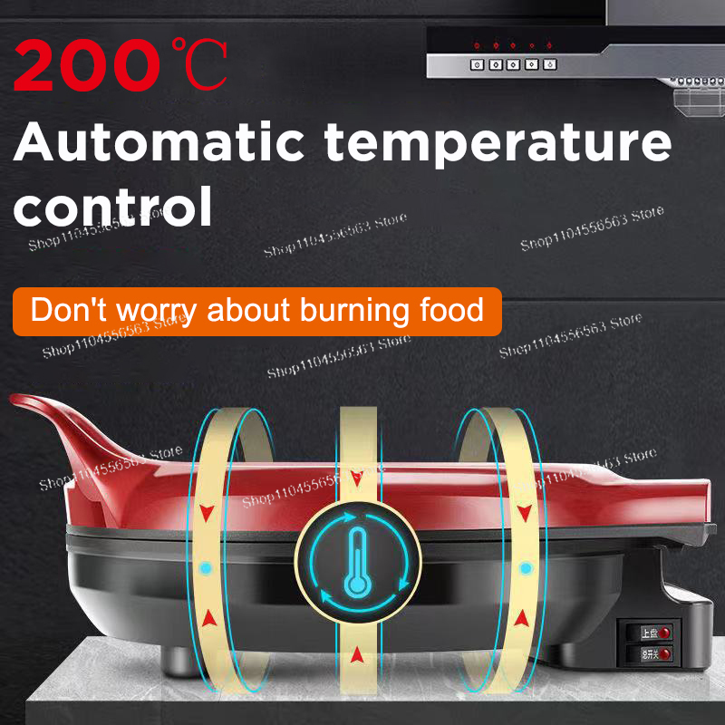110V/220V Electric Pancake Mak - Crepe Maker Griddle 评论和价格