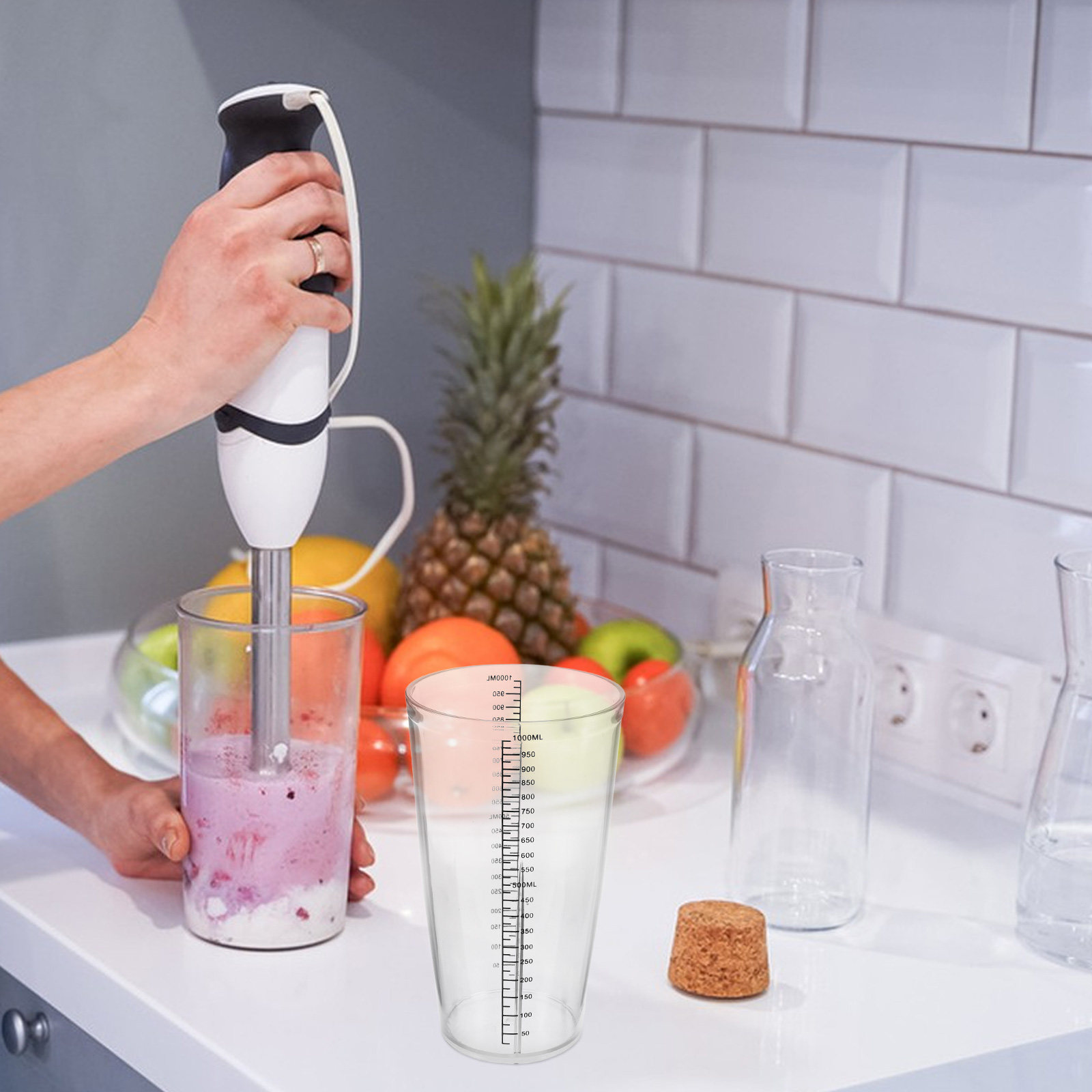 Plastic Graduated Mixing Cup 1 - Bar Blender Mixing 评论和价格