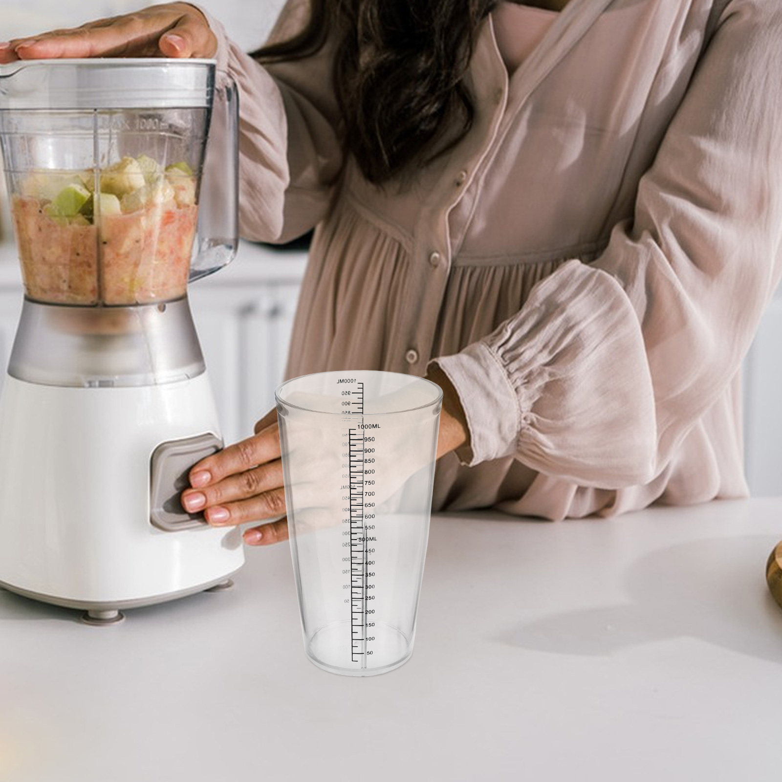 Plastic Graduated Mixing Cup 1 - Bar Blender Mixing 评论和价格