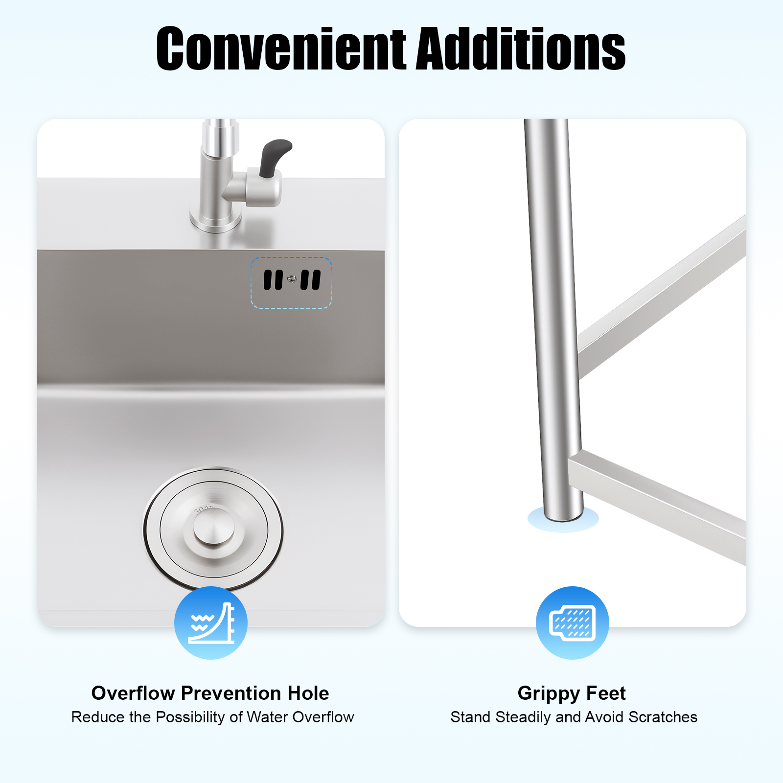 Utility Sink Stainless Steel S - Commercial Kitchen Taps 评论和价格