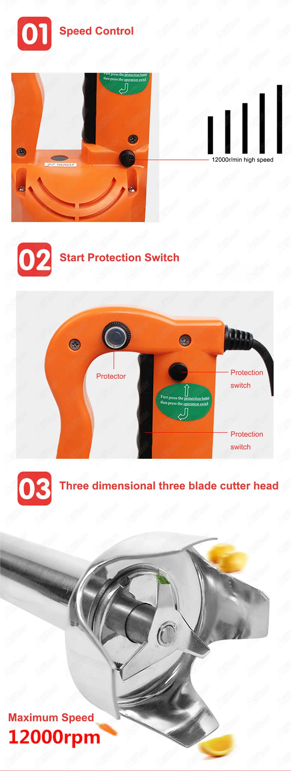 K4B-530 Electric Hand Blender  - Bar Blender Mixing 评论和价格