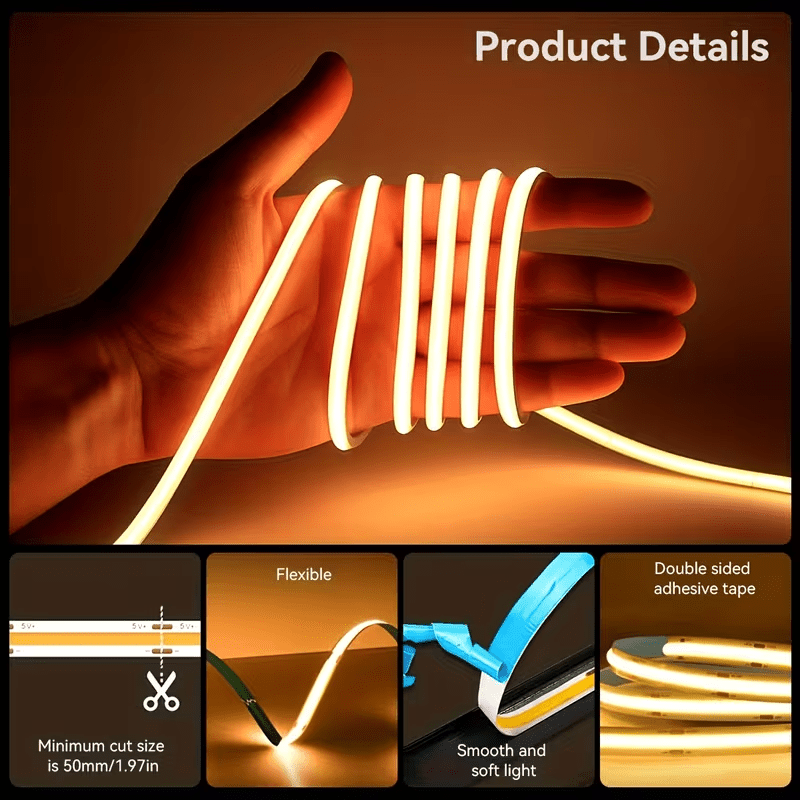 USB LED Strip Lights 5V 320LED - Commercial Kitchen Light 评论和价格