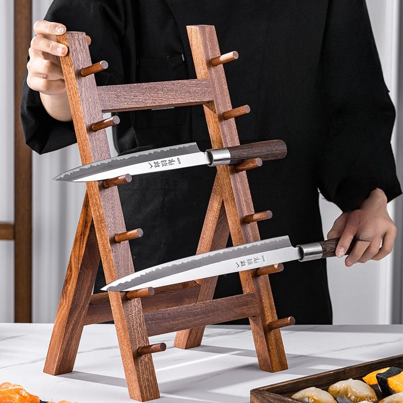 Commercial Hand-Polished Sashi - Commercial Kitchen Knife Storage 评论和价格