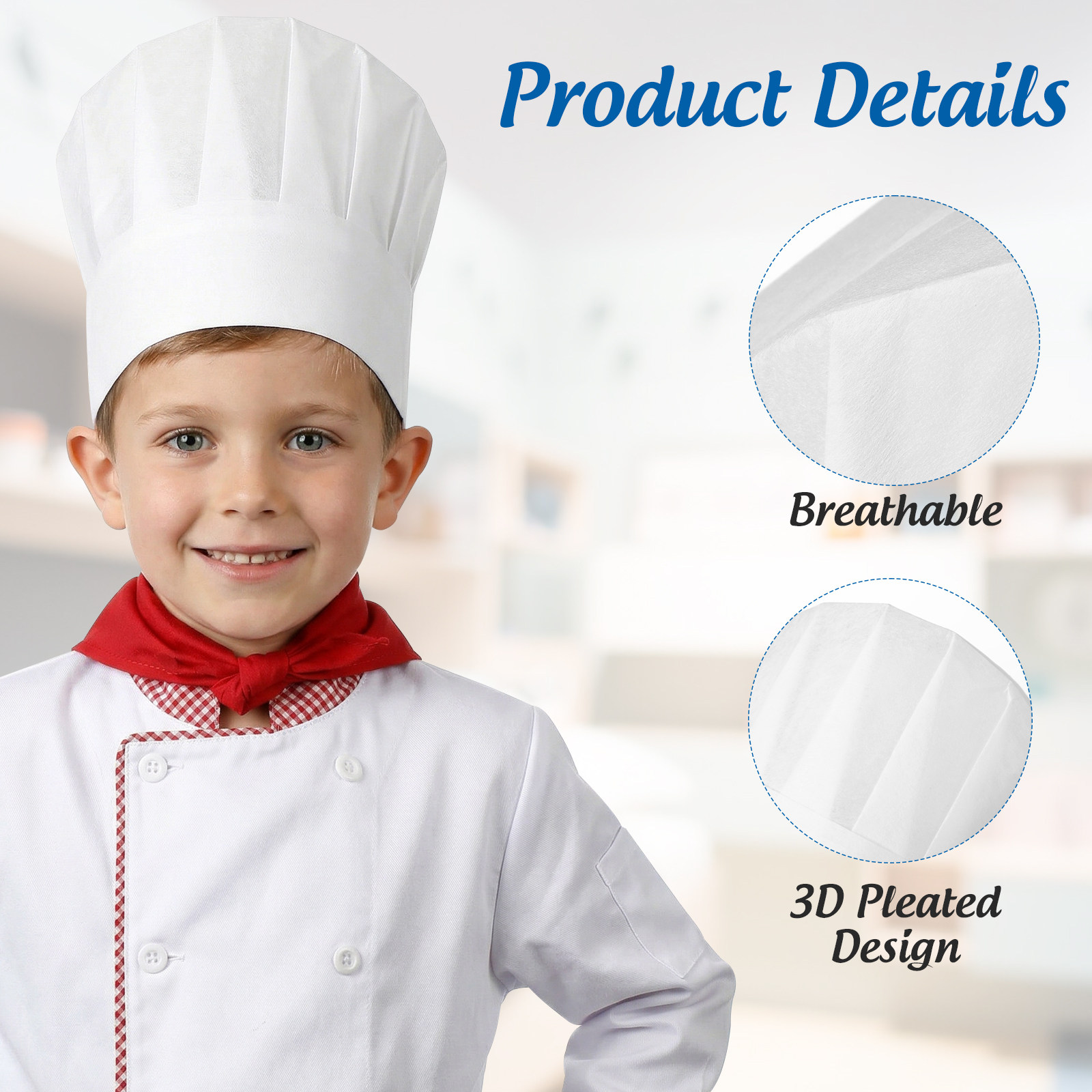 20pcs Children Disposable Chef - Commercial Kitchen Services 评论和价格