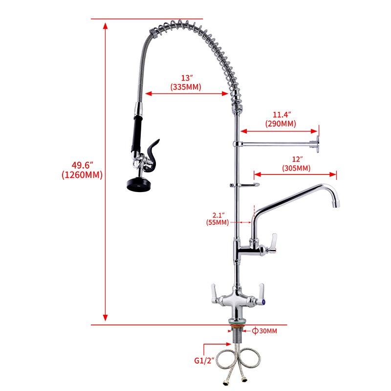 Pre Rinse Sprayer Commercial K - Commercial Kitchen Taps 评论和价格