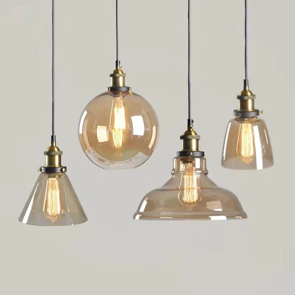 Nordic Retro Style Glass Penda - Commercial Kitchen Light 评论和价格