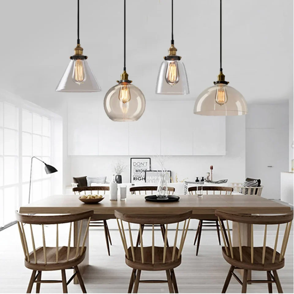 Nordic Retro Style Glass Penda - Commercial Kitchen Light 评论和价格