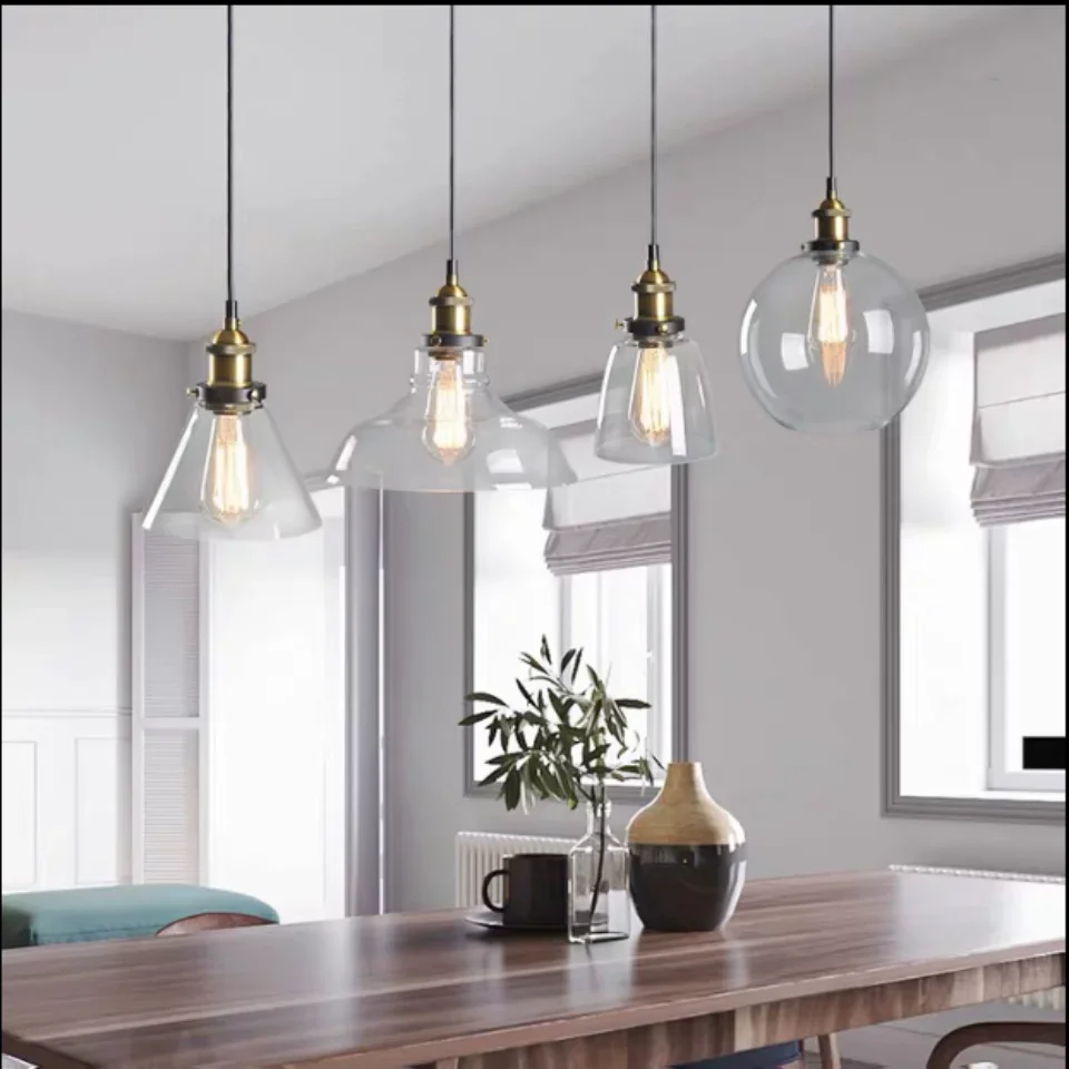 Nordic Retro Style Glass Penda - Commercial Kitchen Light 评论和价格