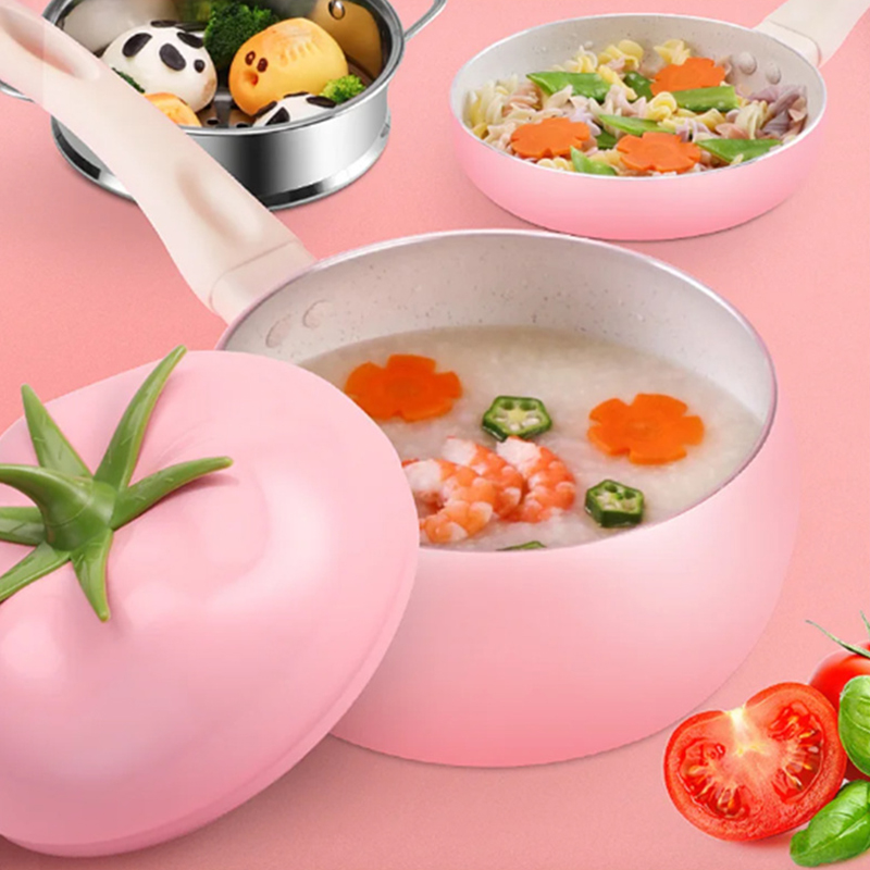 Fruit Tomato Shape Frying Pan  - Soup Kettle Warmer 评论和价格