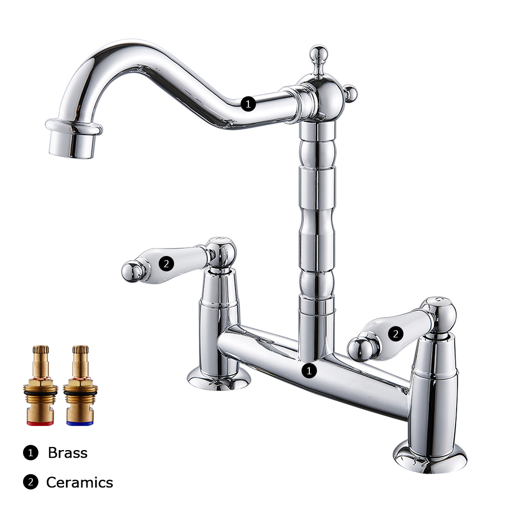 Kitchen Ceramic Handle Faucet  - Commercial Kitchen Taps 评论和价格