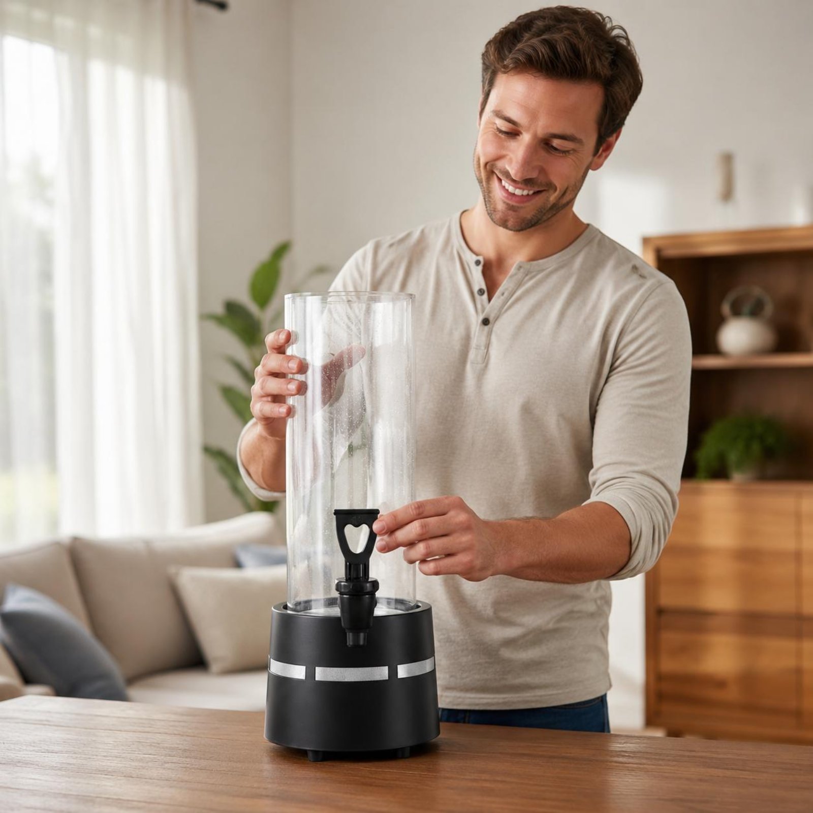 LED Beer Dispenser Large Capac - Cold Drink Dispenser 评论和价格
