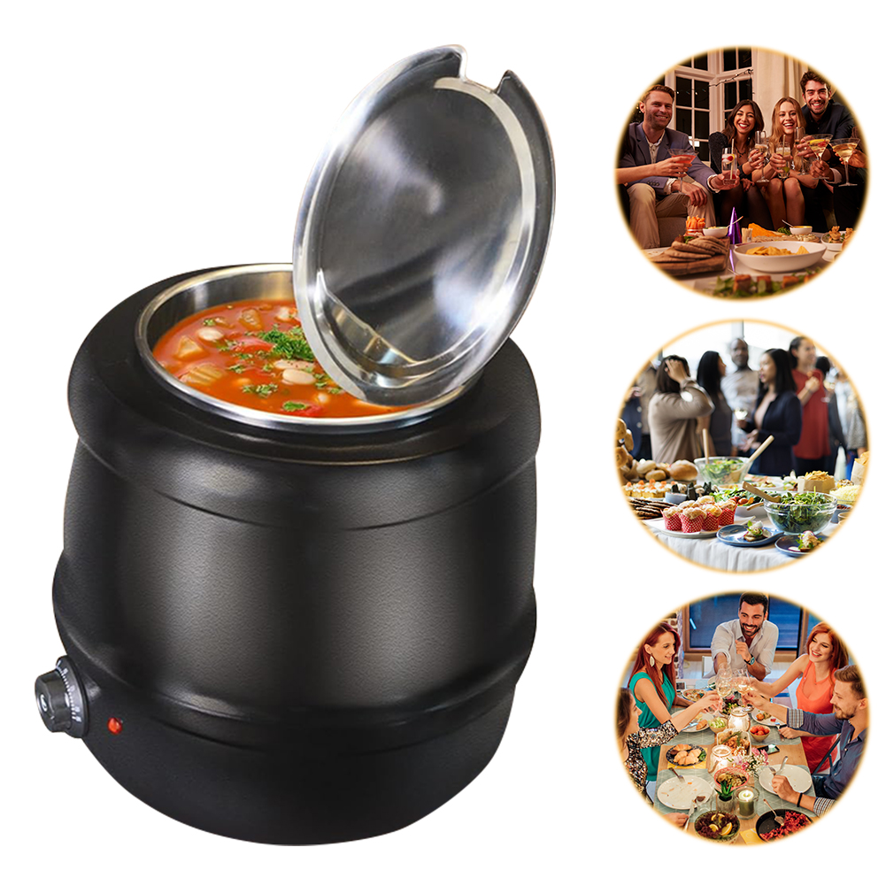 10L Soup Kettle with Lid Hinge - Soup Kettle Warmer 评论和价格