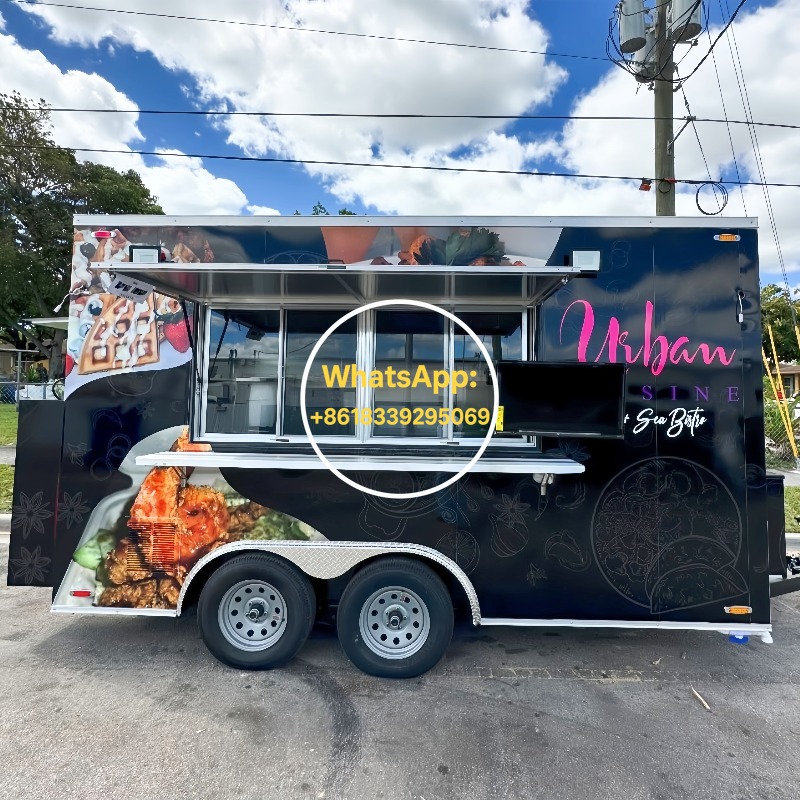 Mobile Food Trailer Fast Food  - Commercial Kitchen Trailer 评论和价格
