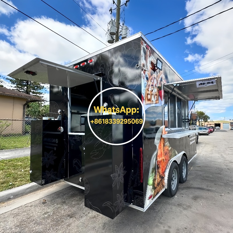Mobile Food Trailer Fast Food  - Commercial Kitchen Trailer 评论和价格
