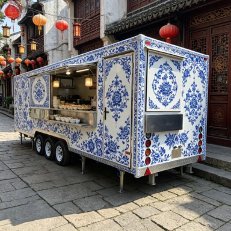 Hot Dog BBQ Mobile Kitchen Tra - Commercial Kitchen Trailer 评论和价格