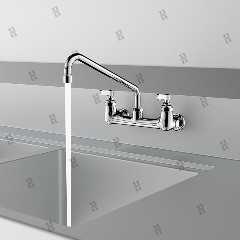 Double Hole Wall Mounted Mixin - Commercial Kitchen Taps 评论和价格