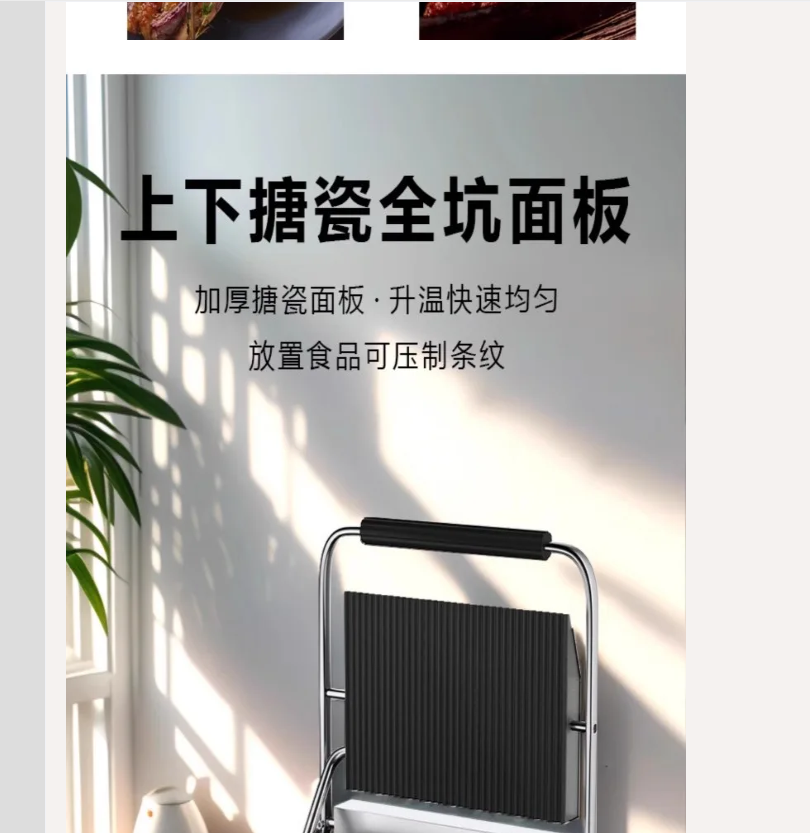 220V Professional Electric Pan - Sandwich Press Panini 评论和价格