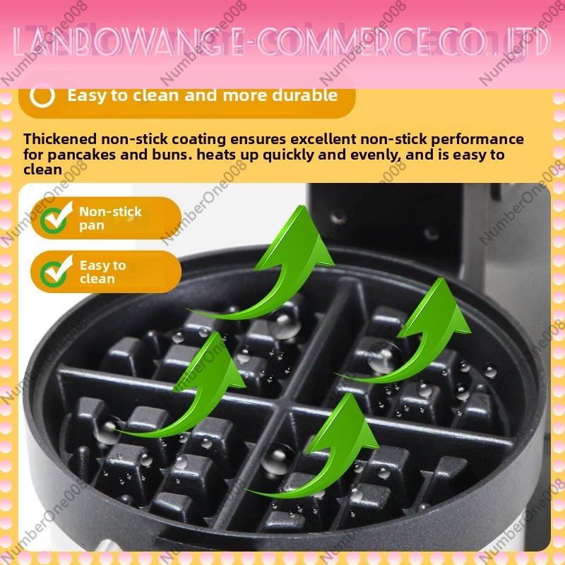 Rotating Waffle Maker Griddle  - Crepe Maker Griddle 评论和价格
