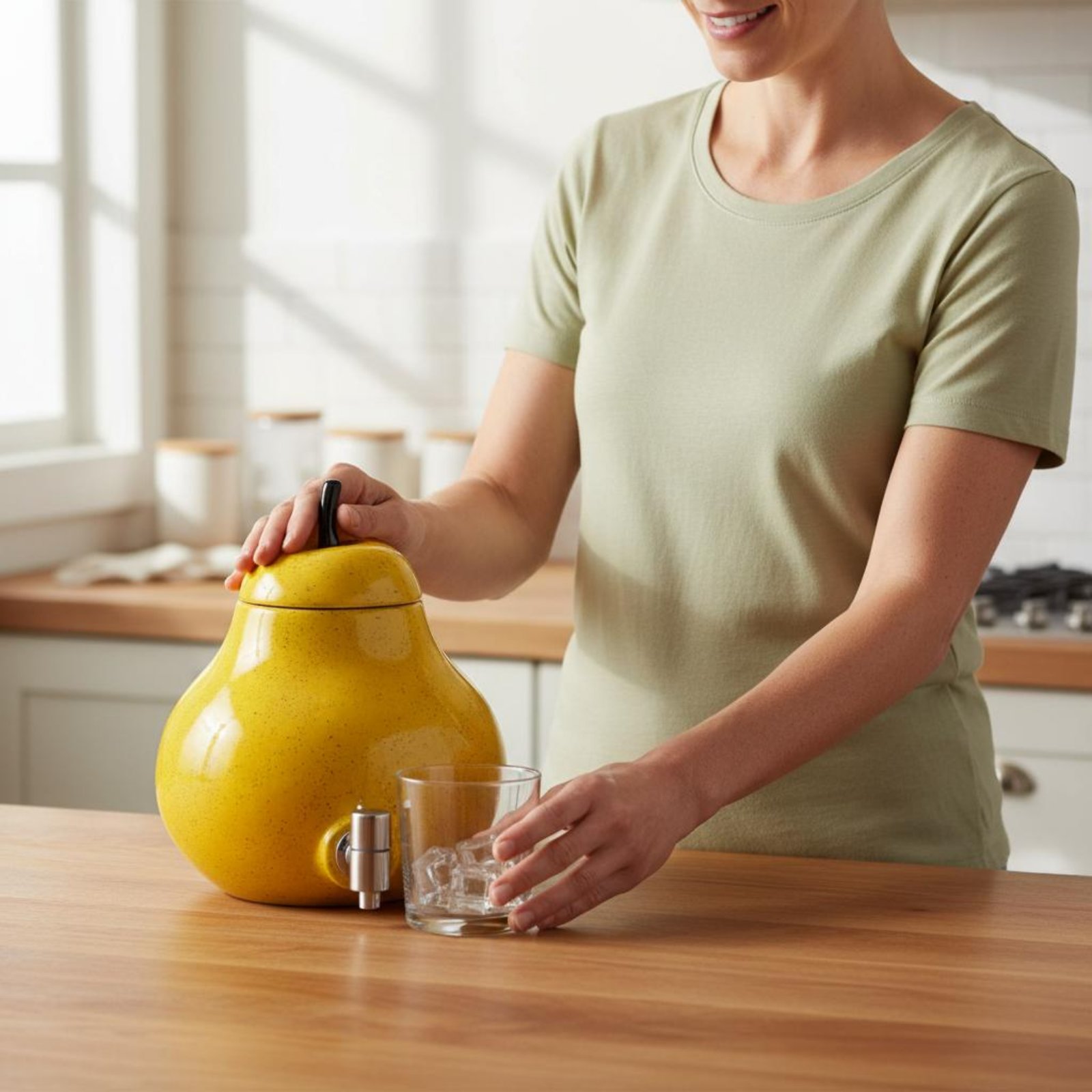 Pear Shaped Beverage Dispenser - Cold Drink Dispenser 评论和价格