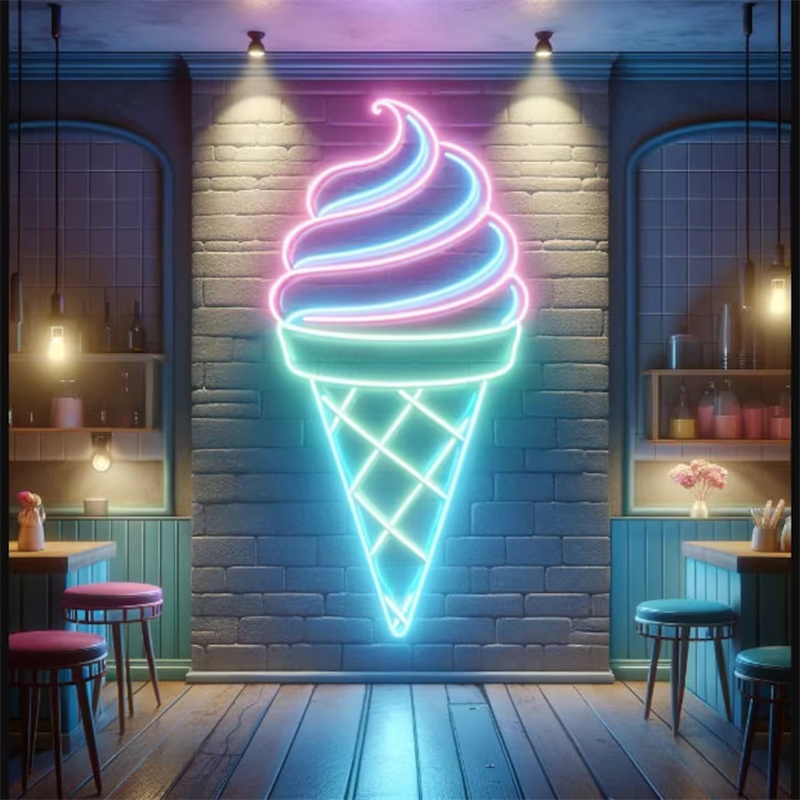 Ice Cream LED Neon Light | Wal - Commercial Kitchen Light 评论和价格
