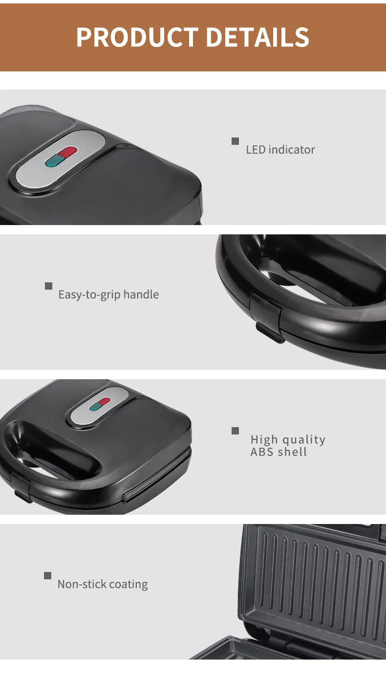 220/110V Household Appliances  - Sandwich Press Panini 评论和价格