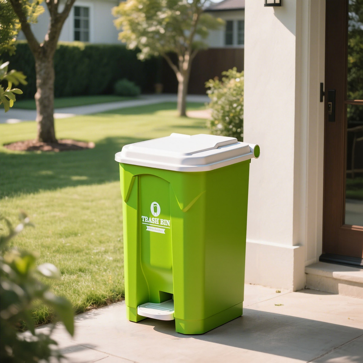 Large Outdoor Step Trash Can,  - Commercial Kitchen Garbage Can 评论和价格