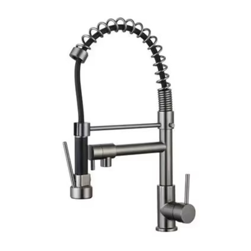 Modern Design 3-Way Spring Pul - Commercial Kitchen Taps 评论和价格