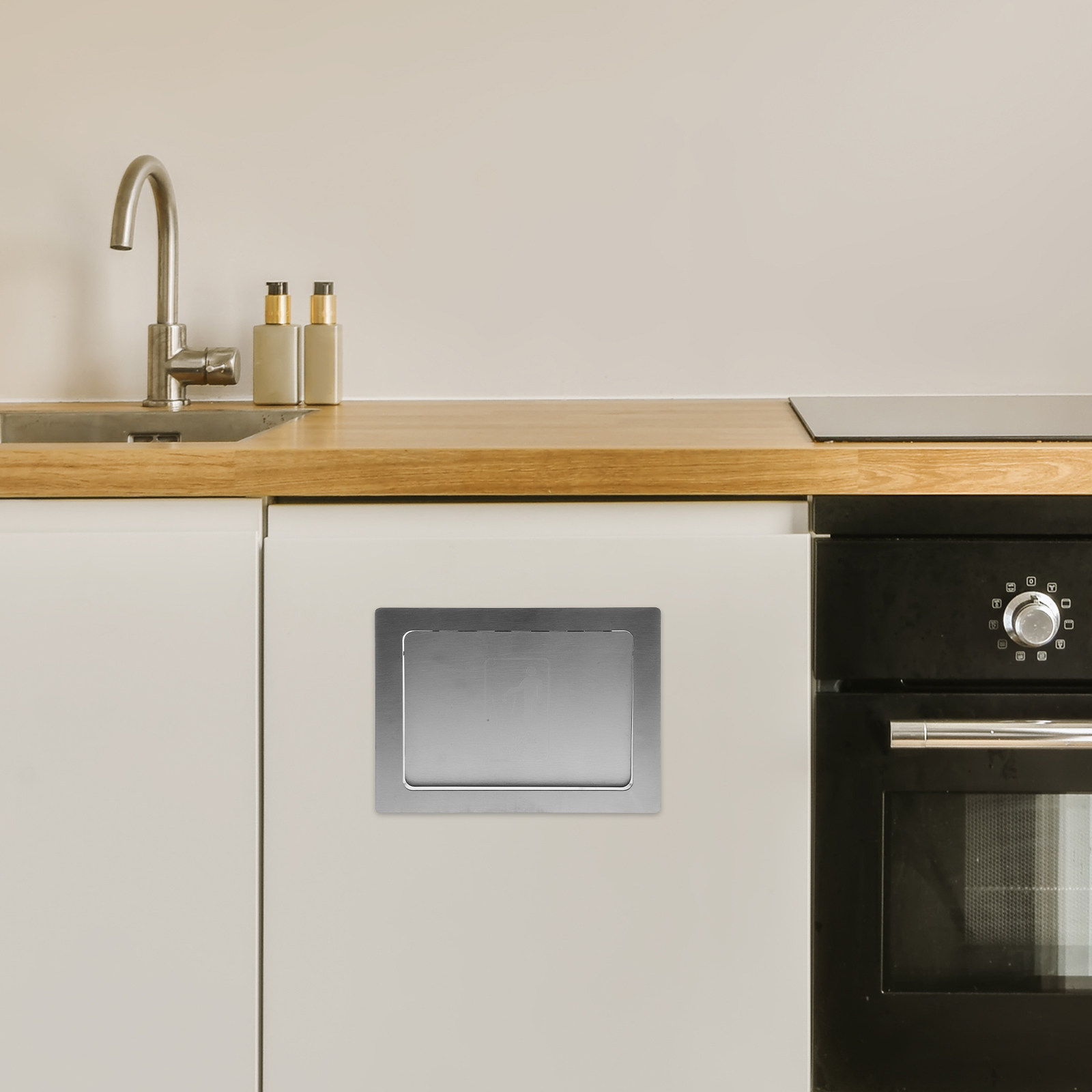 Embedded Trash Bin Lid Stainle - Commercial Kitchen Garbage Can 评论和价格